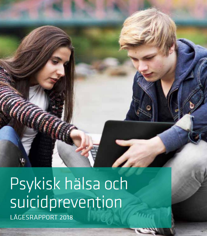 Framsidan från rapporten Psykisk hälsa och suicidprevention