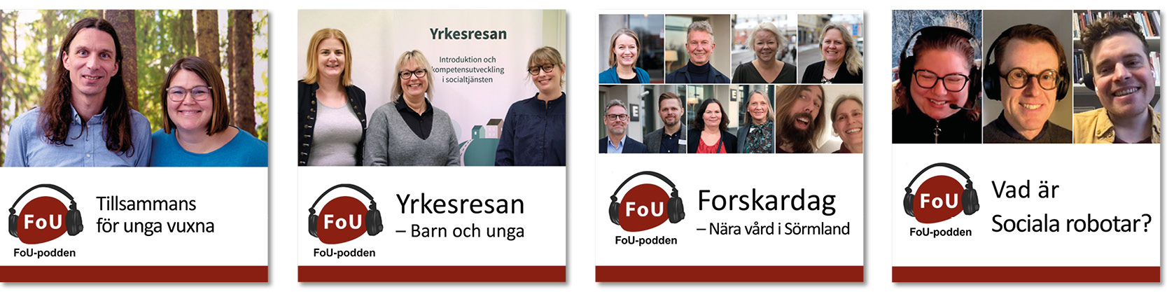 Tre av deltagarna i poddavsnittet; Emma, Therese och Elin