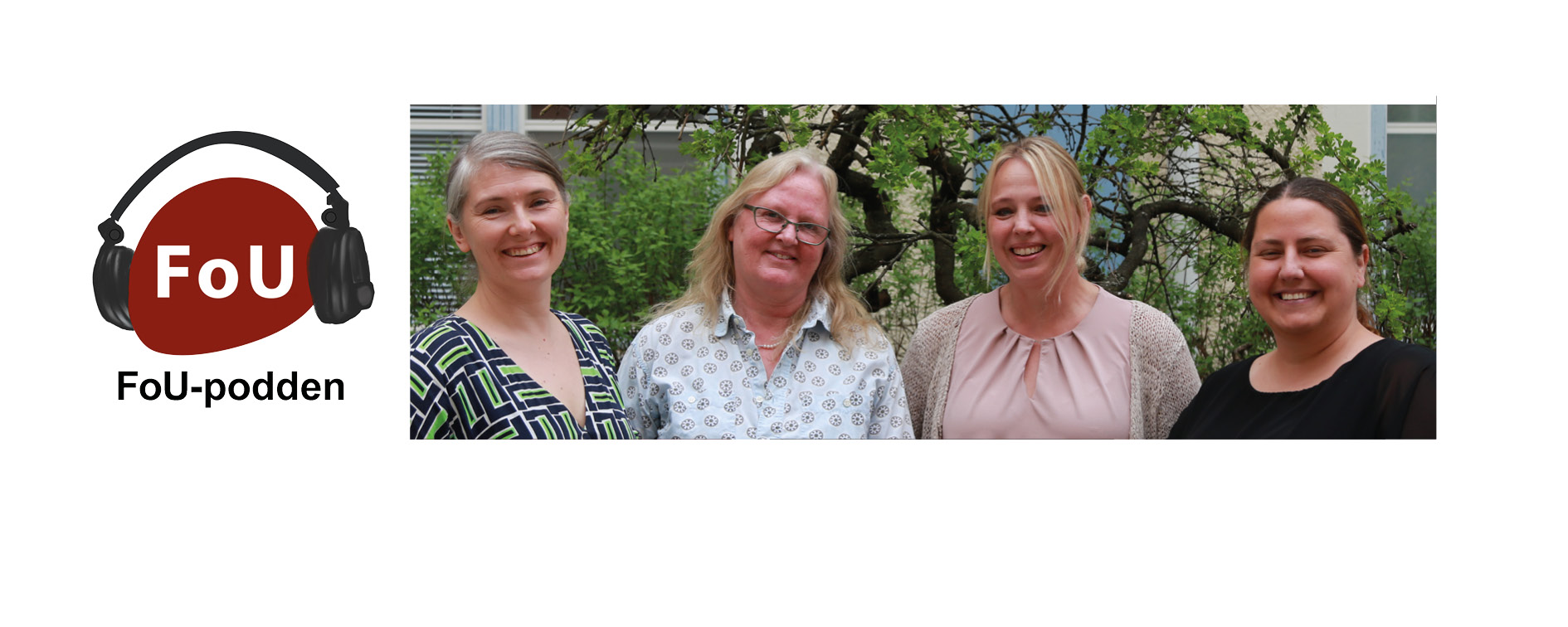 Poddloggan och deltagarna i poddavsnittet 