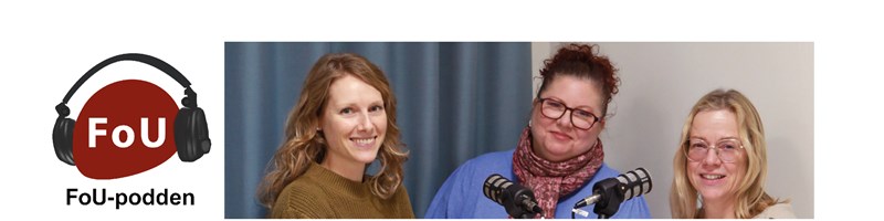 Poddloggan och deltagarna i poddavsnittet