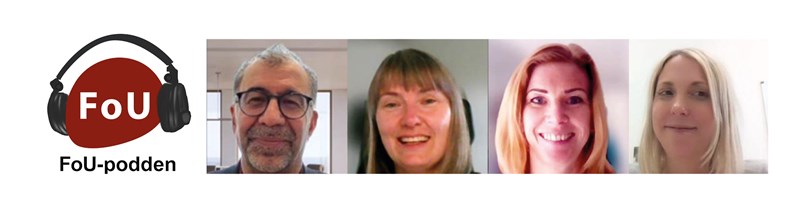 Poddloggan och deltagarna i poddavsnittet Osman, Lina, Malin och Nettan