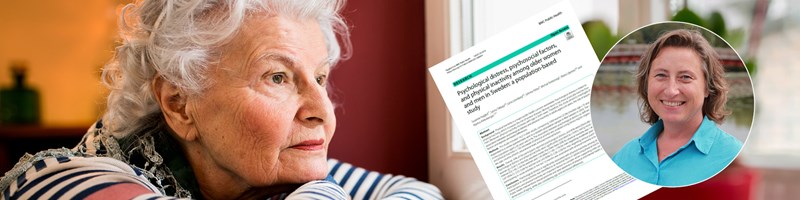 Foto från AdobeStock, visar en ensam äldre kvinna