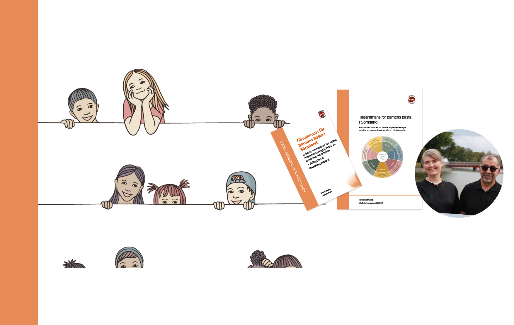 Bild på rapporterna och författarna